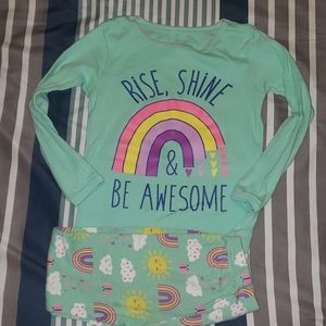 Carters rainbow pajamas